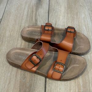 Cat & Jack Tan Double Strap Sandals